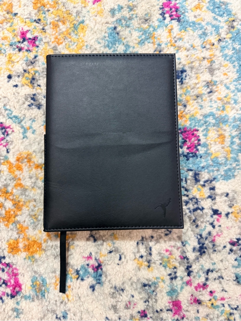 Papyrus Black Leather Journal Notebook NWT